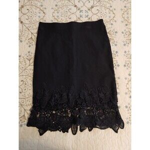 IZ Pencil Skirt With Lace Hem Size Small